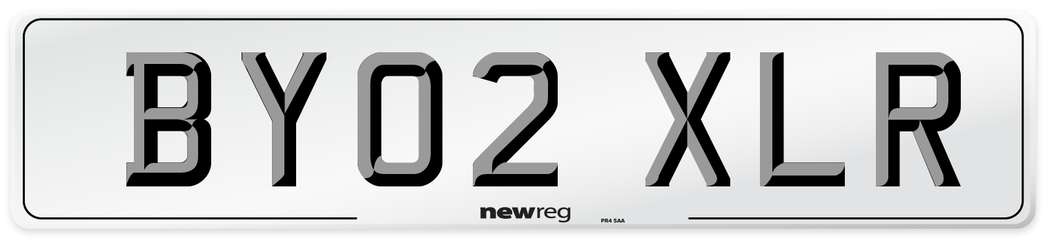 BY02 XLR Number Plate from New Reg